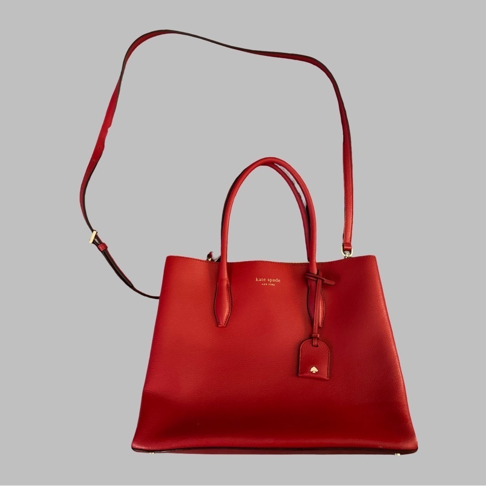 KATE SPADE Cherry Red Eva Medium Satchel